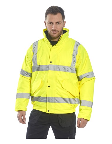 POR-S463(Yellow).S266(Yellow-Navy)-Blouson aviateur de haute visibilité